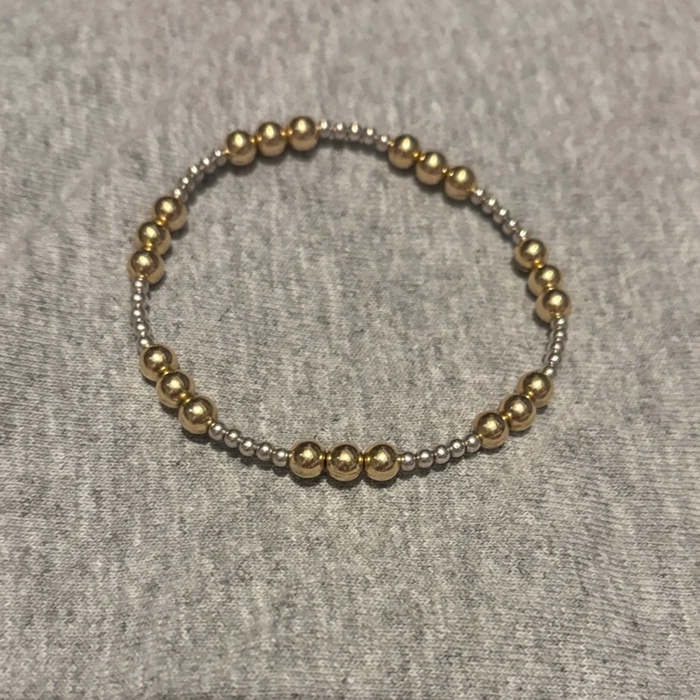 Enewton Gold and Silver Beaded Stretch Bracelet for Women - Picture 1 of 3